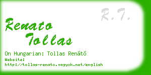renato tollas business card