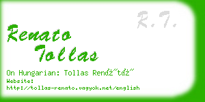 renato tollas business card